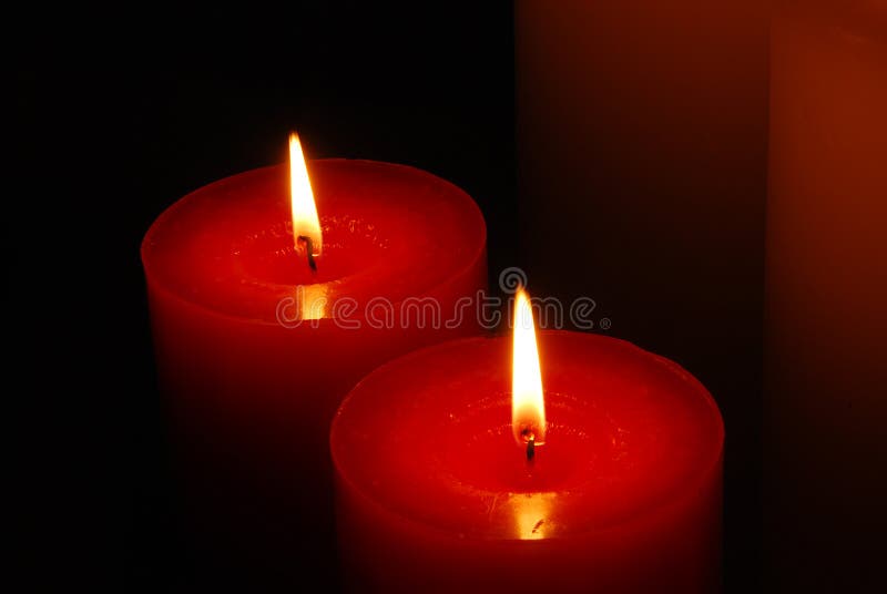 Warm candle light stock image. Image of catholic, christian - 1435363
