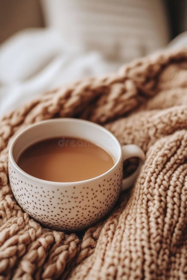 A warm coffee-colored texture with faint stains for cozy vibes. vector illustration