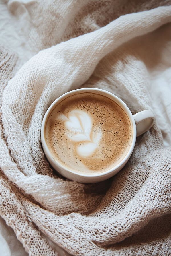 A warm coffee-colored texture with faint stains for cozy vibes. royalty free illustration