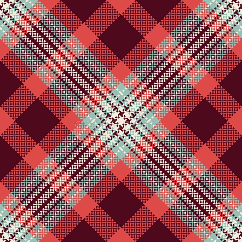 Warm inviting tartan pattern, perfect for textiles, backgrounds, or designs needing a classic, cozy feel. Rustic texture for royalty free illustration