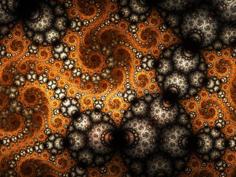 Warm orange fractal artwork