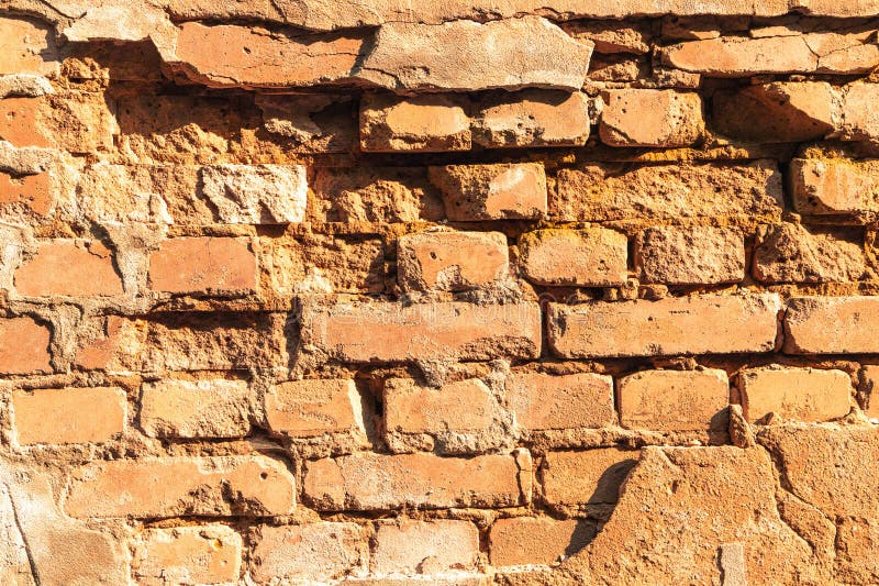 Textured Bricks of an Old Wall