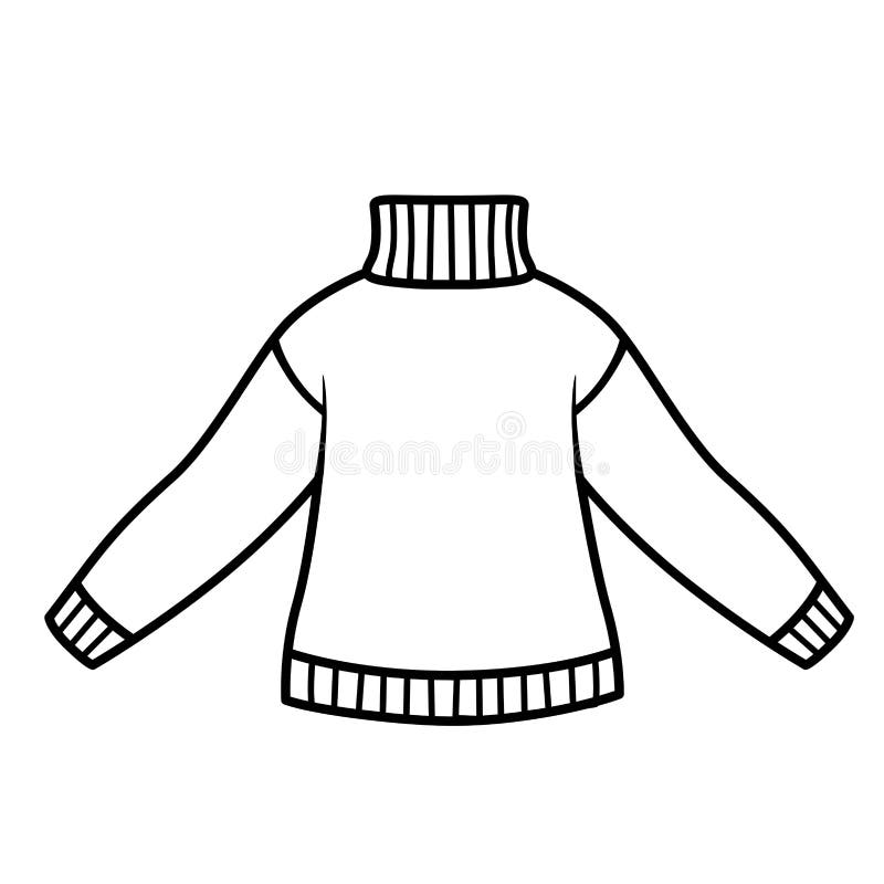 Basic Sweater Template Vector Illustration Stock Vector - Illustration ...