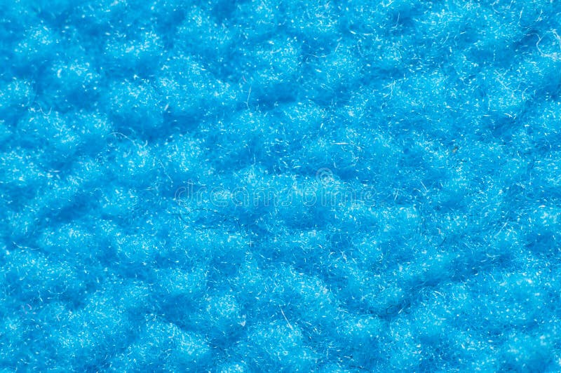 Warm Warming Fabric Based on Blue Fleece Material Closeup, Macro Stock Image Image of