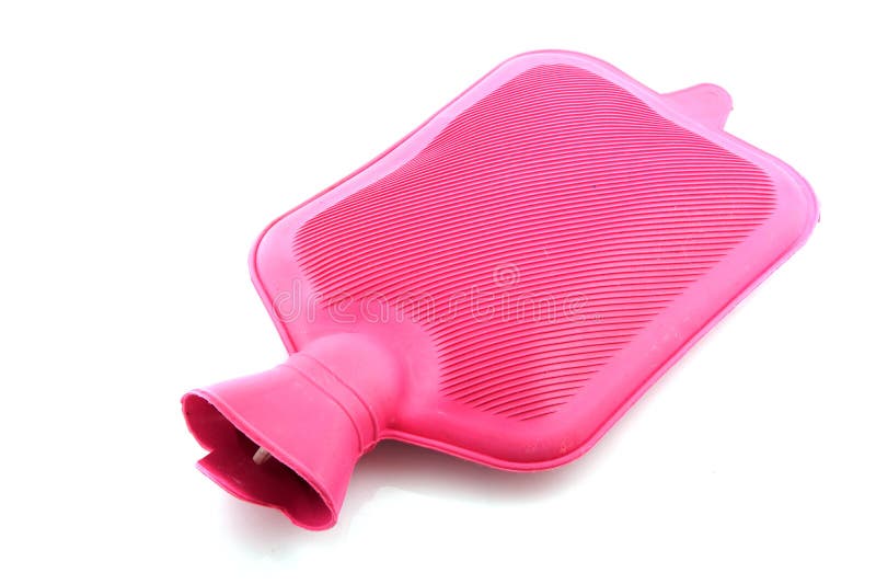 Warm water bag stock image. Image of white, heat, pink 12086923