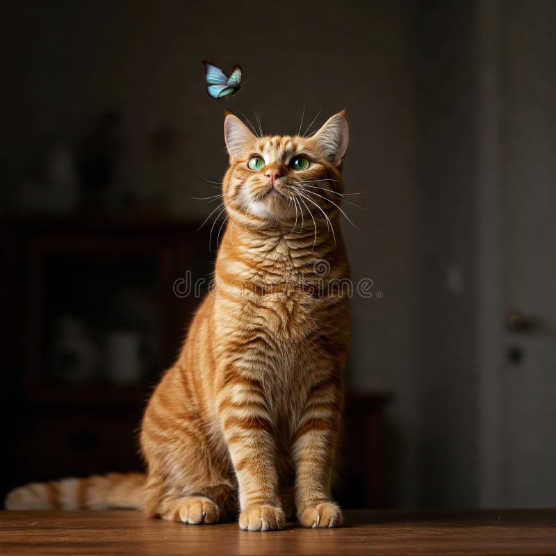 Warme und gemütliche Katze in einem weichen Moment vektor abbildung