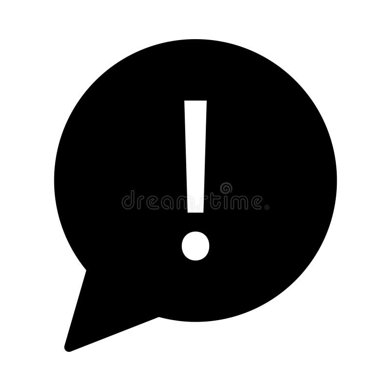 Warning glyph flat vector icon royalty free illustration