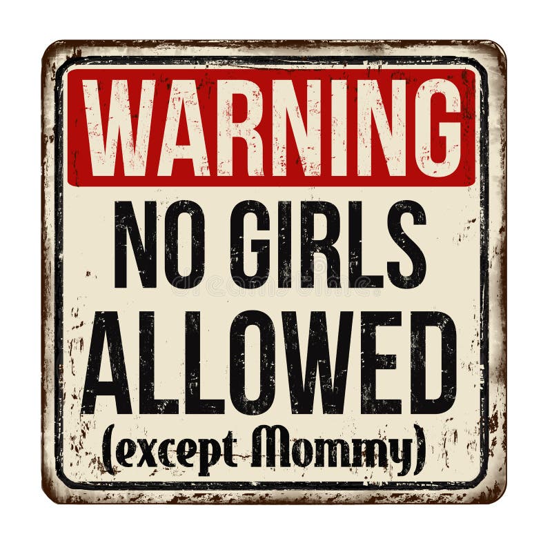 No girls allowed stock vector illustration of command 4389628