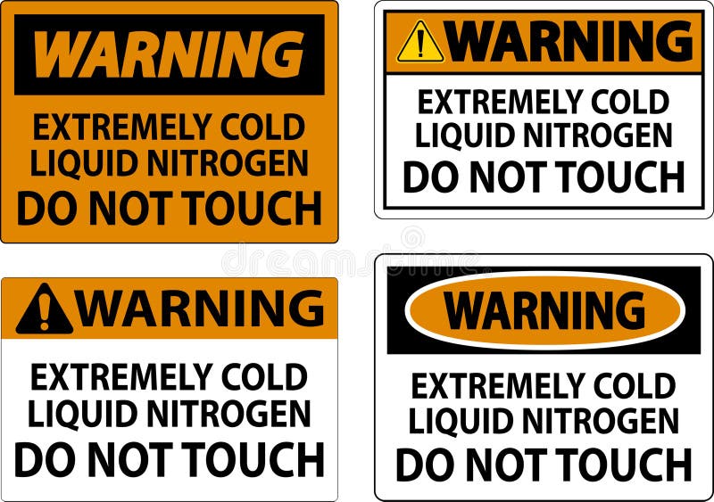 Liquid Nitrogen Safety Stock Illustrations 831 Liquid Nitrogen Safety
