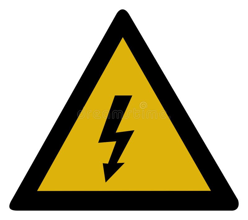 Warning sign - high voltage