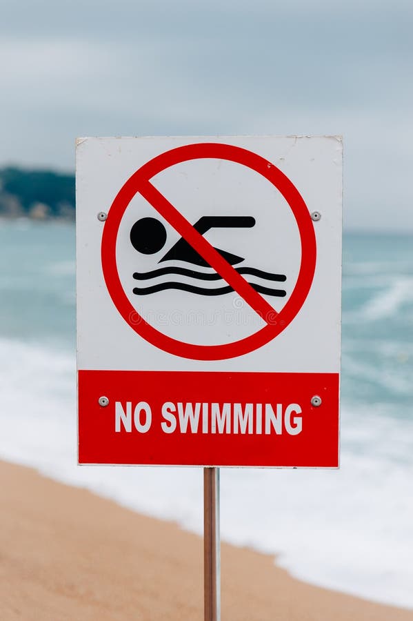 Warning sign No swimming stock image. Image of swimming 56055589