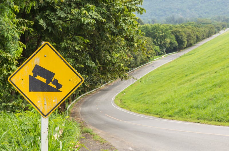 387 Warning Sign Steep Slope Stock Photos - Free & Royalty-Free Stock  Photos from Dreamstime