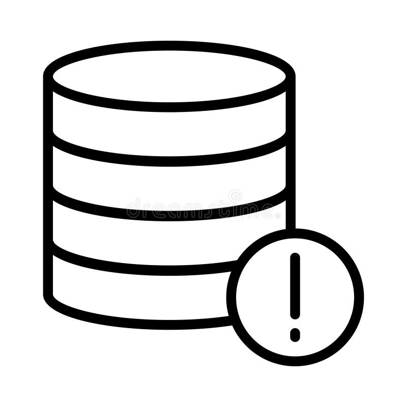 Warning thin line vector icon vector illustration