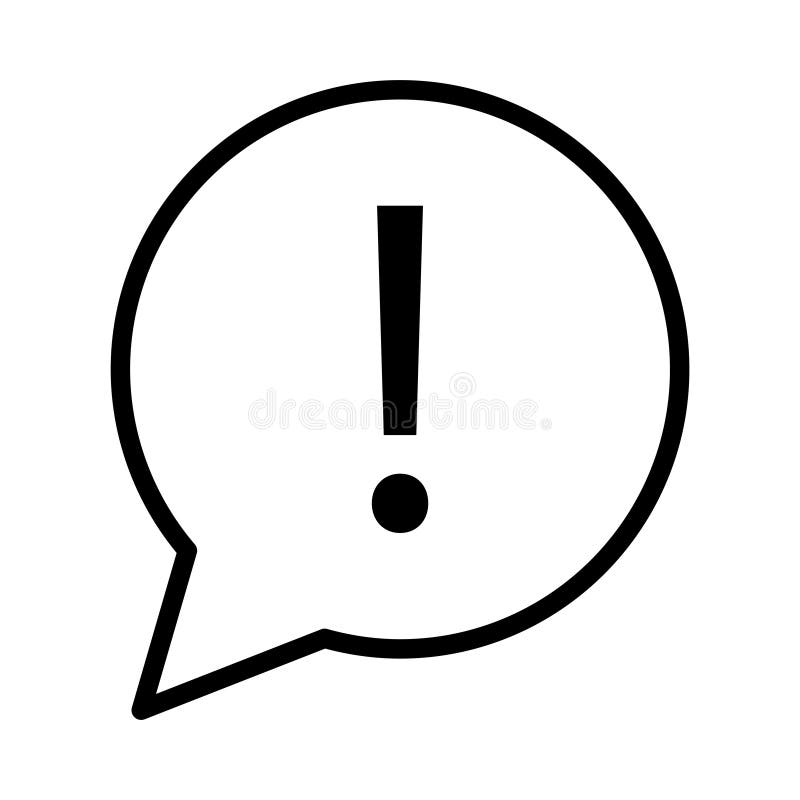 Warning thin linet vector icon royalty free illustration