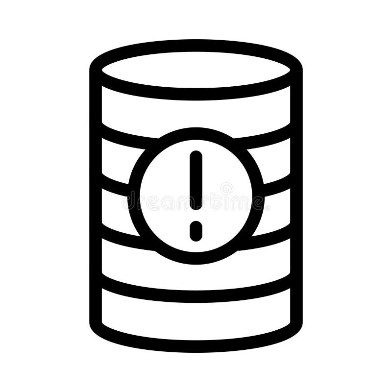 Warning thin line vector icon vector illustration
