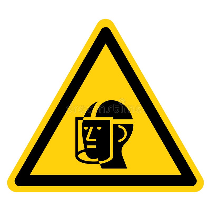 Warning Wear Face Shield Symbol Sign ,Vector Illustration, Isolate On White Background Label. EPS10 vector illustration