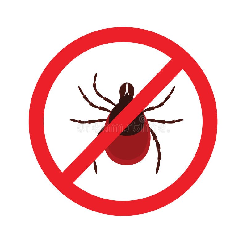 Warnzeichen des Zeckenparasiten epidemie Menschlicher Milbenparasit Milbenparasiten stock abbildung Warnzeichen des Zeckenparasiten epidemie Menschlicher Milbenparasit Milbenparasiten stock abbildung