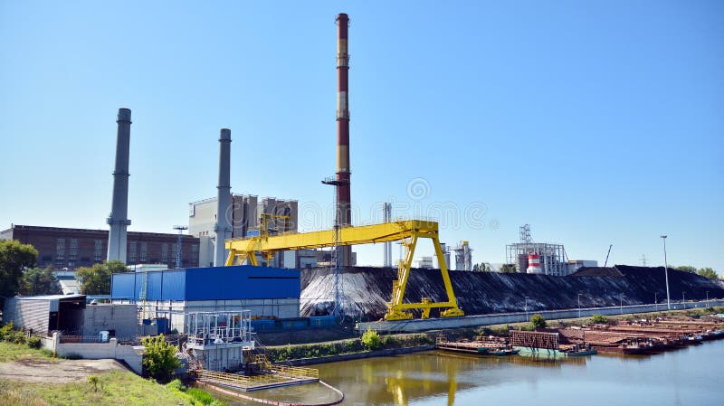 Zeran heat and power plant. The plant was launched in 1954 and is the second largest heat source for Warsaw.