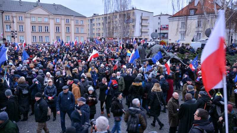 March of 1000 Gowns. Judges and lawyers from across Europe protest judicial takeover in Warsaw. stock photography March of 1000 Gowns. Judges and lawyers from across Europe protest judicial takeover in Warsaw. stock photography
