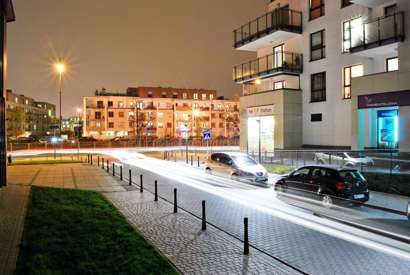 Miasteczko Wilanow. Modern residential area in the prestigious district of Warsaw.