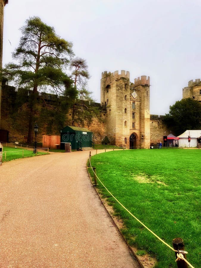 Warwick Castle Gatehouse stock photo. Image of travel 263033742