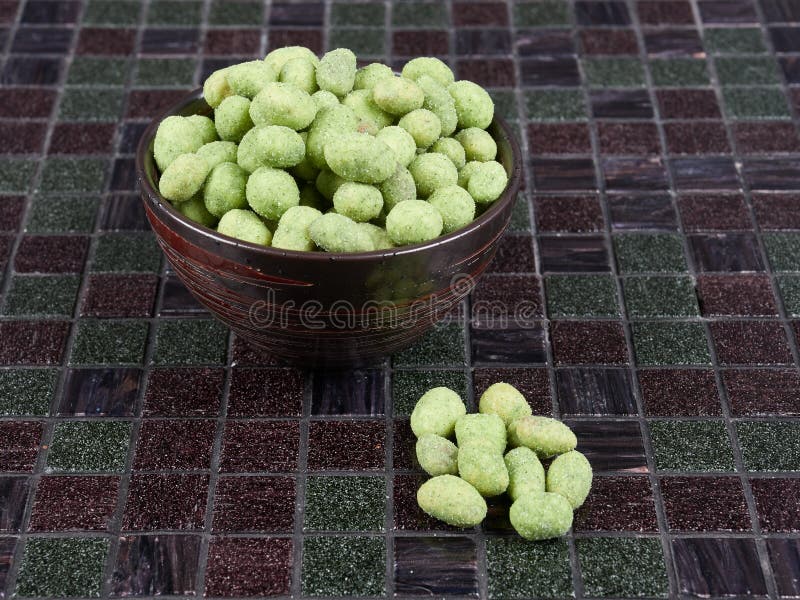 Wasabi peanuts stock image. Image of japan, crunchy 154669893