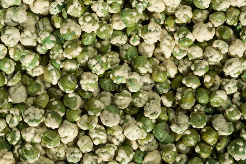 Background made of Wasabi Peas