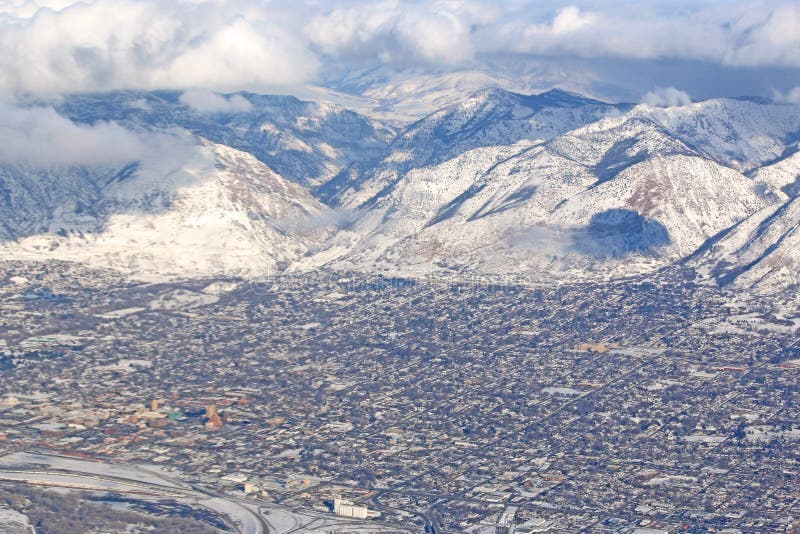 Wasatch Front Mountains by Salt Lake City, Utah royalty free stock photo Wasatch Front Mountains by Salt Lake City, Utah royalty free stock photo