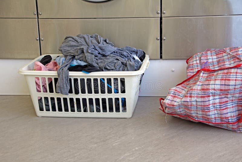 Wash day at the laundrette stock photos Wash day at the laundrette stock photos
