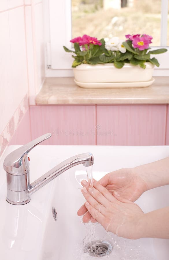 Wash your hands stock photos