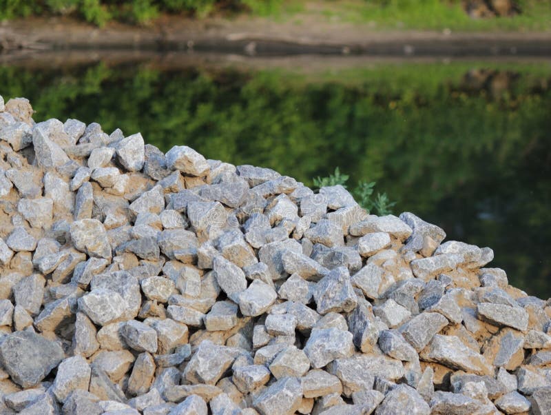 Rocks, Small Rocks Or Gravel Used For Construction Of Buildings