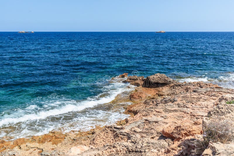 Washed Out by Sea Water and Dried by Sun and Wind, Gentle Coast of ...