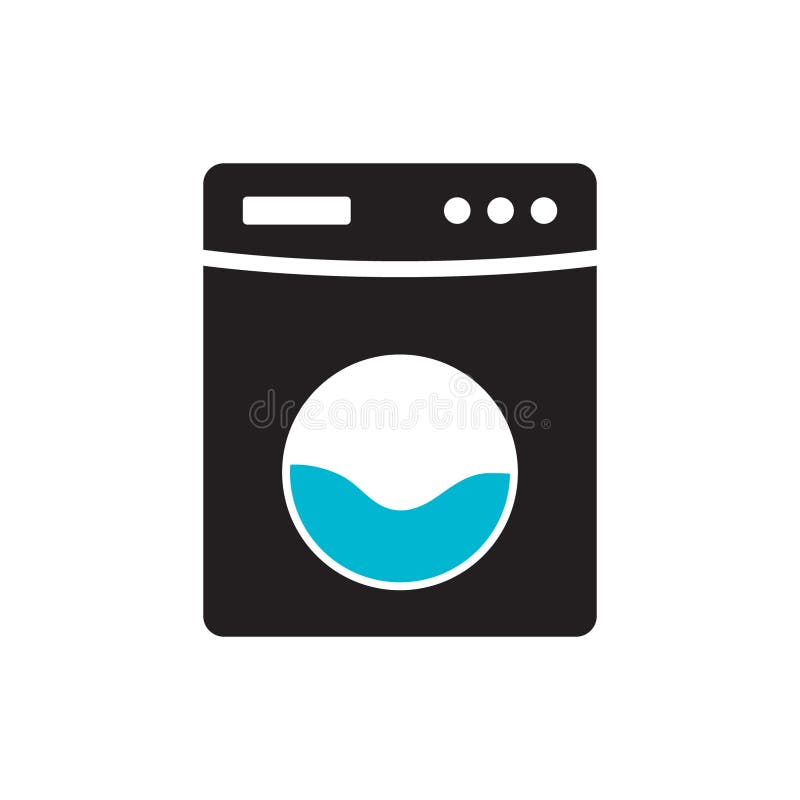 Washer vector icon stock illustration