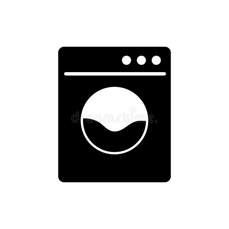 Washer vector icon stock illustration