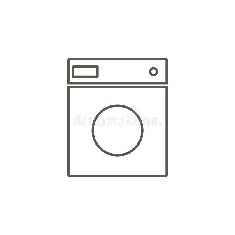 Washer vector icon. Simple element illustration from map and navigation concept. Real estate concept royalty free illustration.