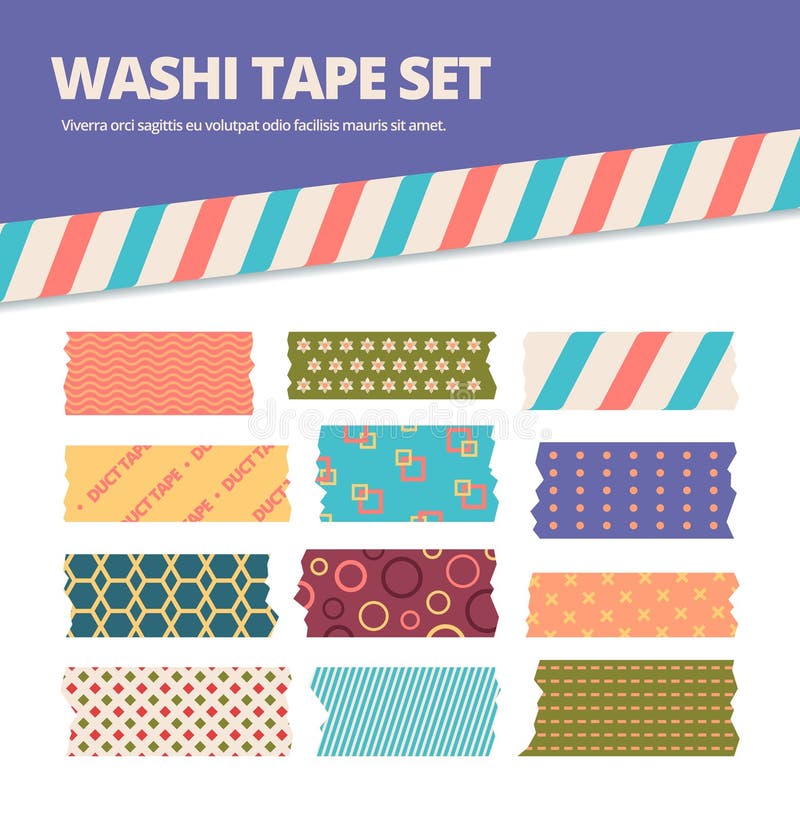 Washi tape vector Stock Photos, Royalty Free Washi tape vector Images