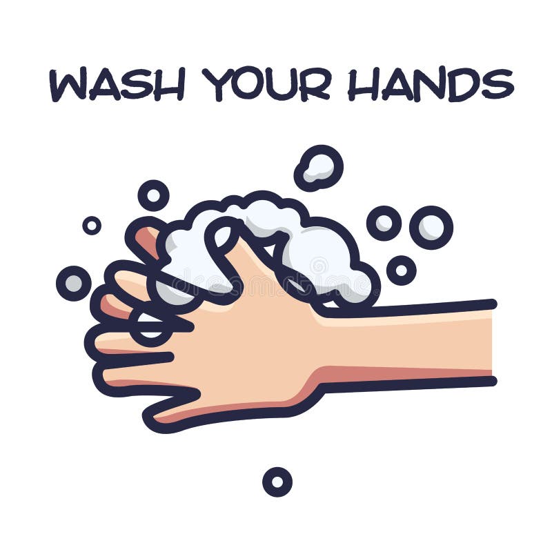 Have you washed your hands. Wash your hands illustration. Wash your hands vector. Wash hands cartoon. Wash your hands cartoon.
