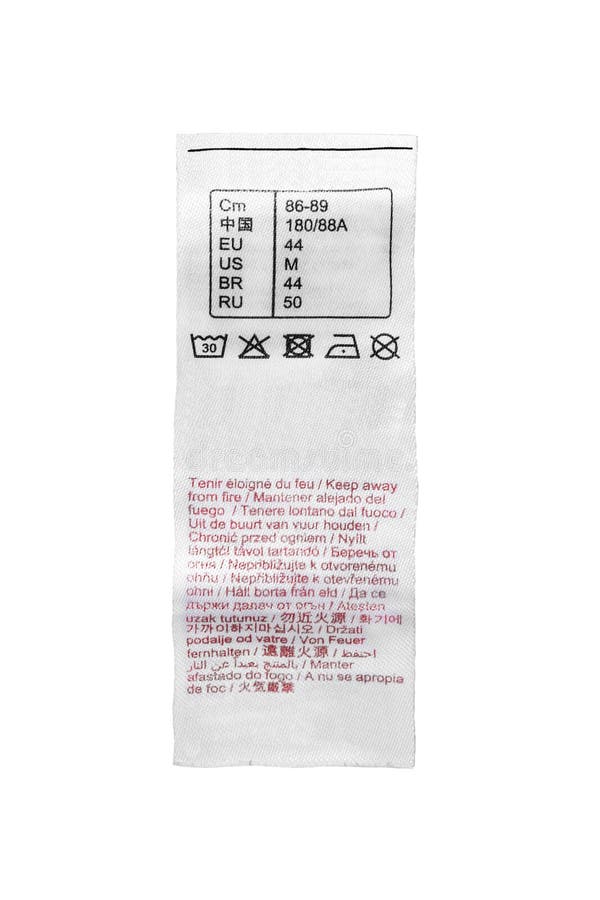 Washing instructions label stock photo. Image of number 99148216