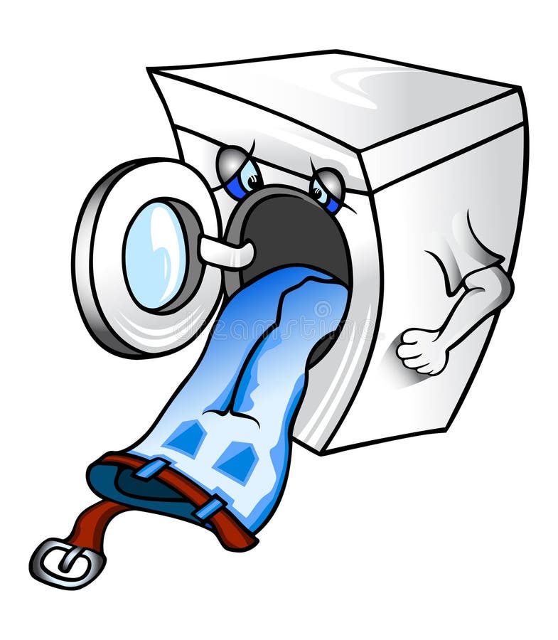 Washing machine stock illustration