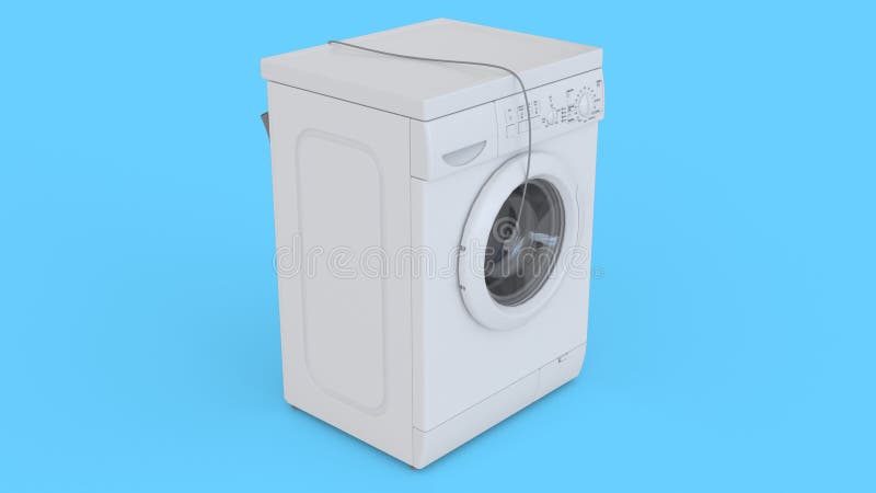 Washing machine stock illustration