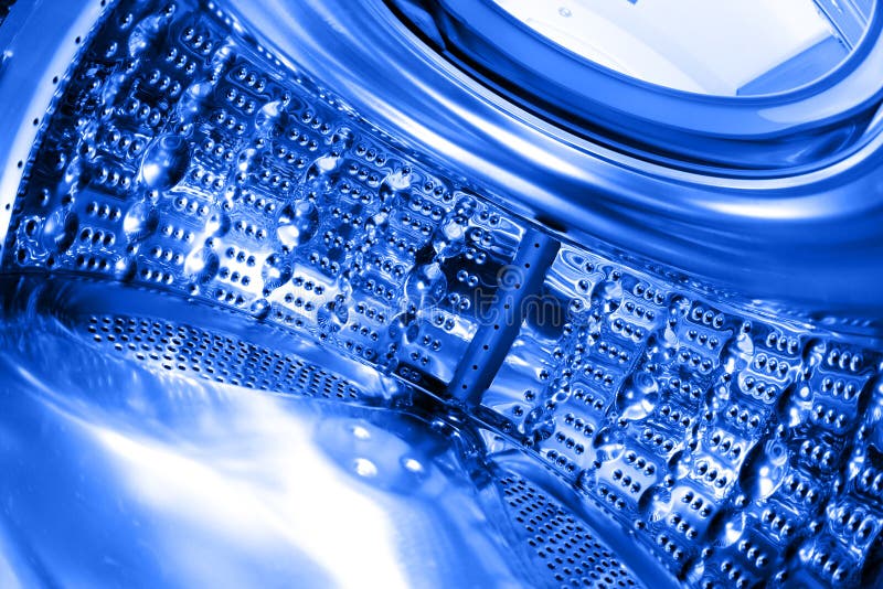 The washing machine drum view from inside. Metal steel drum stock images, royalty-free photos and pictures