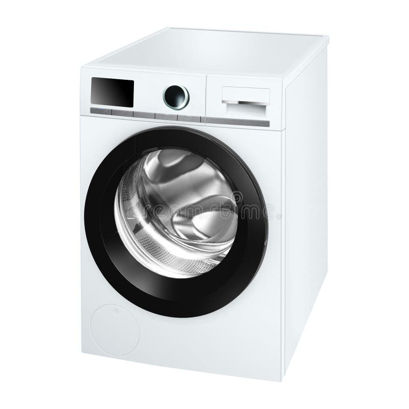 A washing machine isolated on white royalty free stock image A washing machine isolated on white royalty free stock image