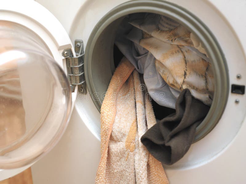Washing Machine and Laundry Stock Image Image of hygiene, home 107516821