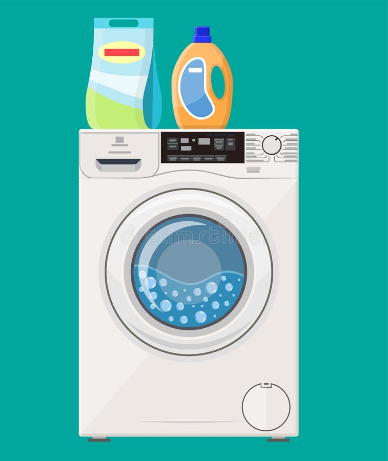 Washing machine icon stock vector. Illustration of appliance 125760804
