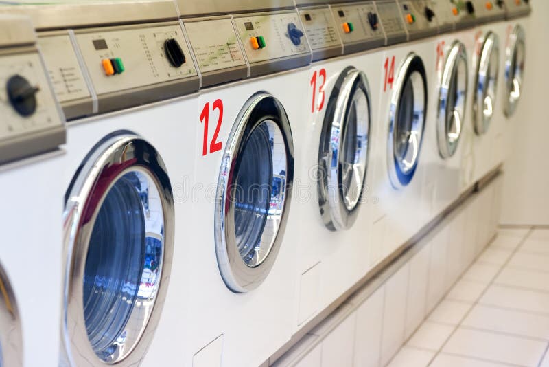 Washing machines stock photography