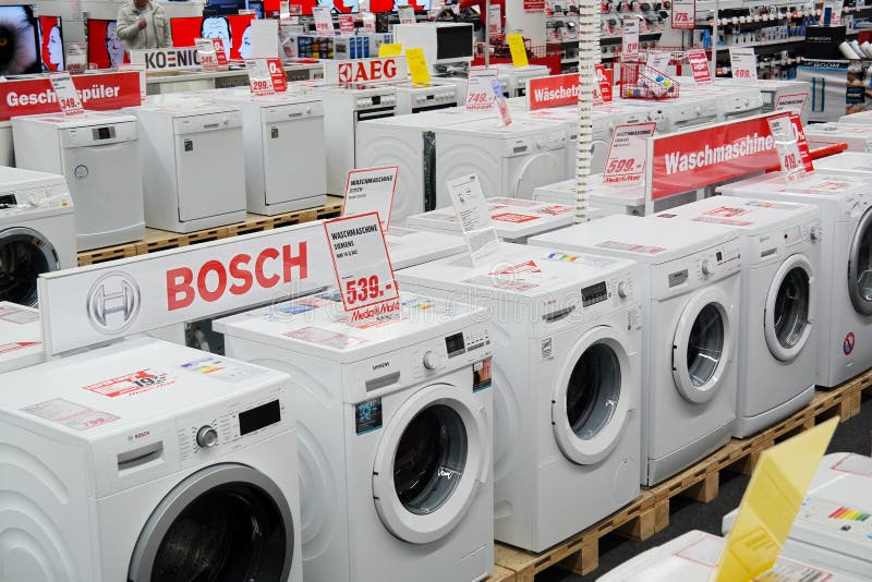 PAPENBURG, GERMANY - AUGUST 2015: Entry Of A Media Markt Store. Media Markt  Is A German Chain Of Stores Selling Consumer Electronics With Numerous At  Branches Throughout Europe And Asia. Stock Photo