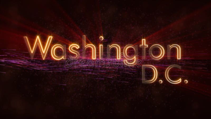 Washington . - Shiny Looping City Name Text Animation Stock Illustration  - Illustration of concept, countries: 133862738