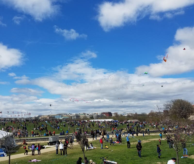 Blossom Kite Festival on the National Mall in Washington, DC. Editorial