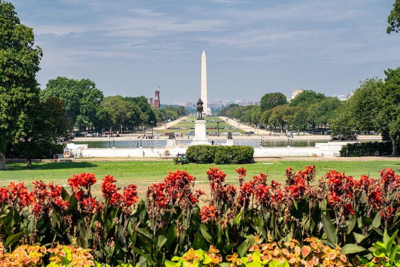 Nationaldenkmal Im Washington Dc Us Hauptstadt Stockbild Bild