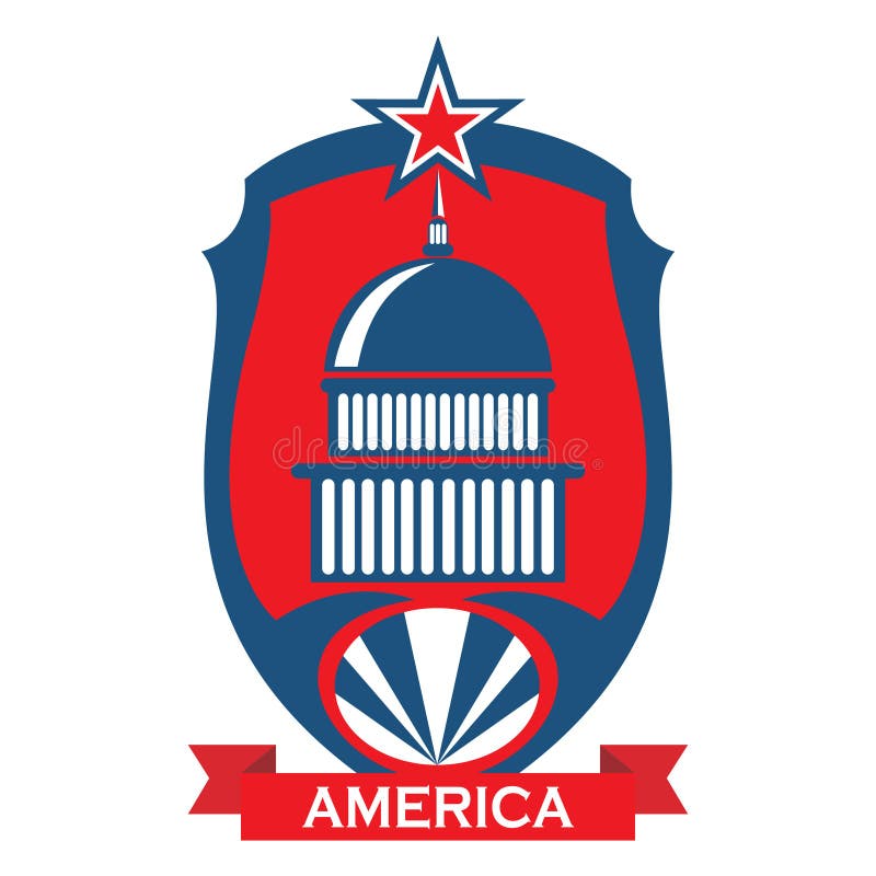 Washington Dc Label. Vector Illustration Decorative Background Design